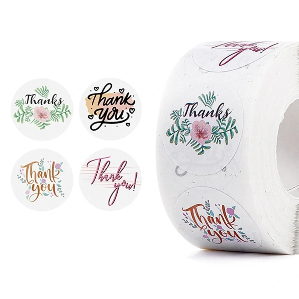 500 Thank You Sticker Roll, Thanks #11